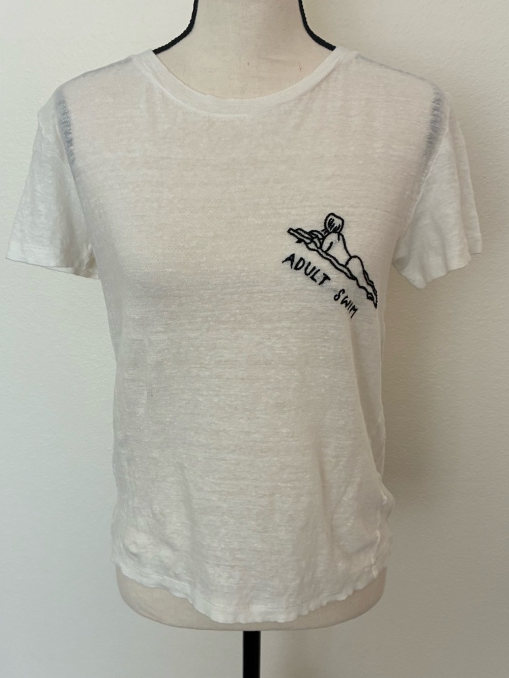 Banner Day Adult Swim Linen Tee